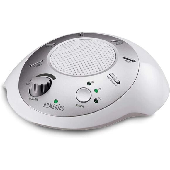 SoundSleep White Noise Sound Machine, Silver, Small Travel Sound - Picture 1 of 7